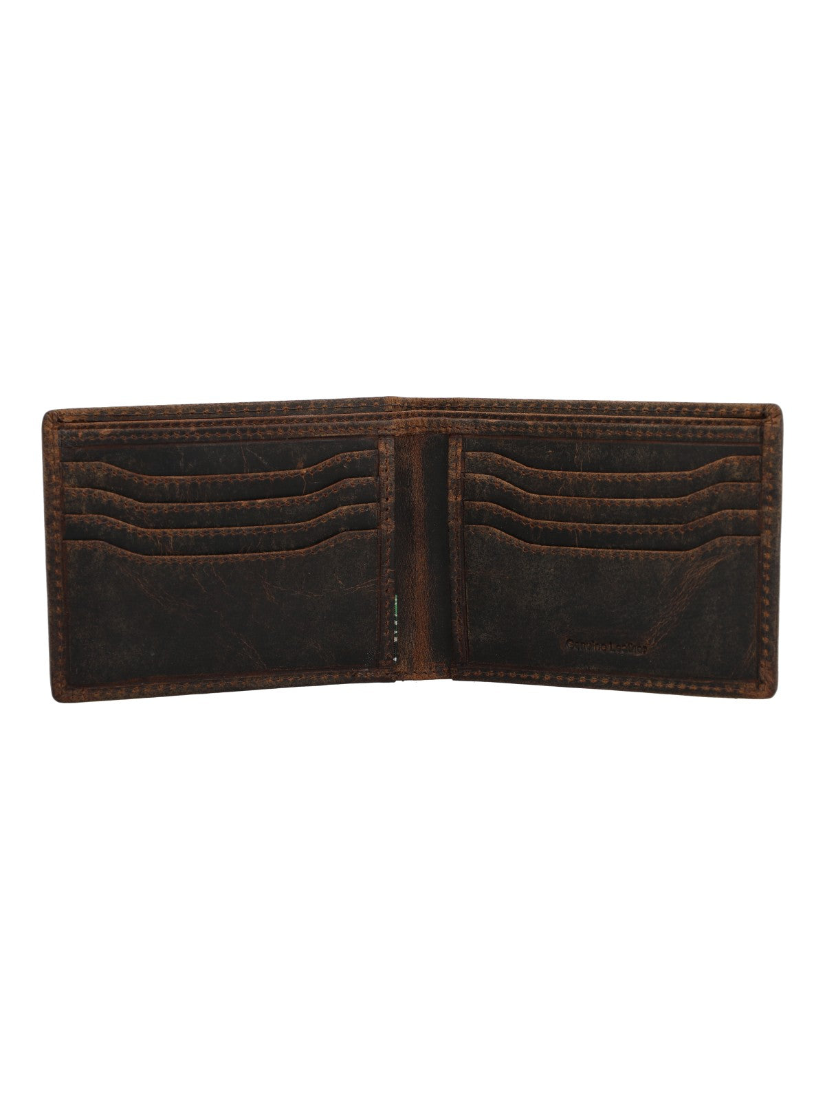 Billetera Cuero Hombre Oh Sainz Simple Café Rockford