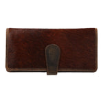 Billetera Cuero Mujer Hr Magnani Café Rockford