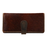 Billetera Cuero Mujer Hr Magnani Café Rockford