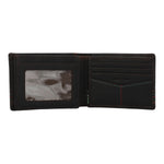 Billetera Cuero Hombre Tc Wolff Volante Café Rockford