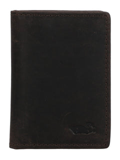 Billetera Cuero Hombre Ks Russell Bifold Café Rockford