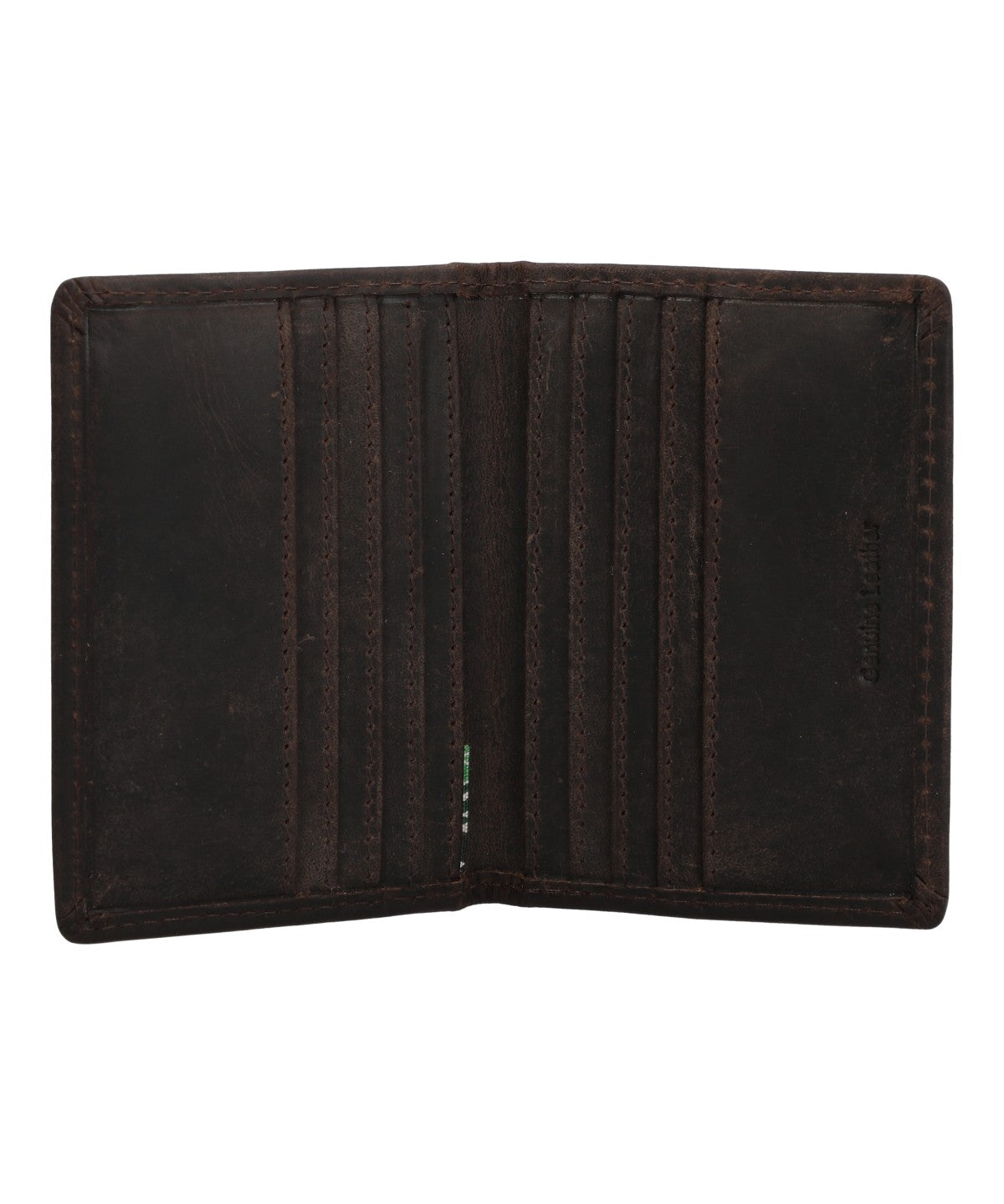 Billetera Cuero Hombre Ks Russell Bifold Café Rockford