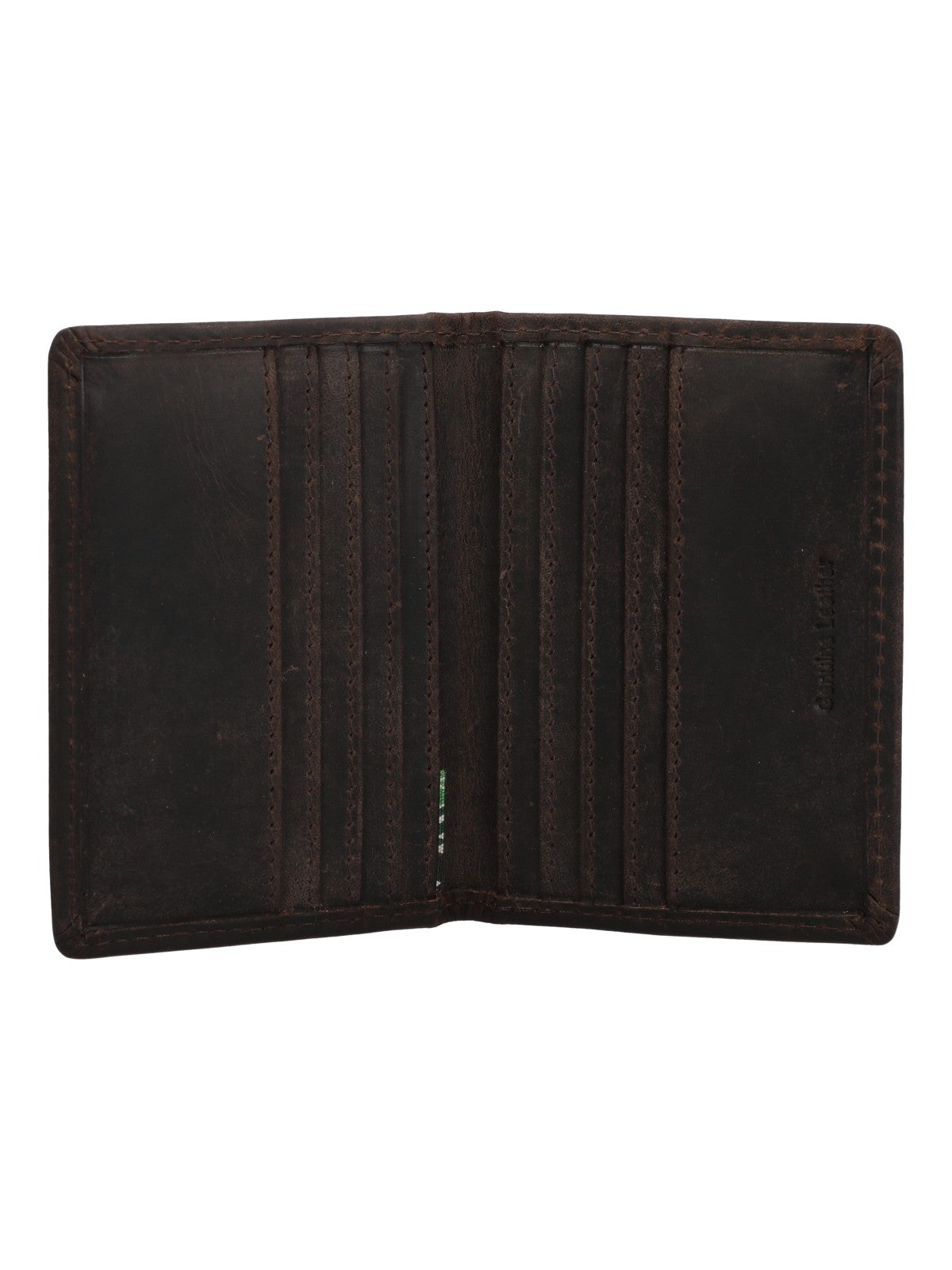 Billetera Cuero Hombre Ks Russell Bifold Café Rockford