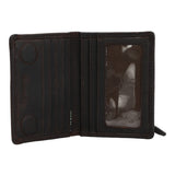 Billetera Cuero Hombre Tc Card Magnet Café Rockford