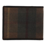 Billetera Canvas Engasado Inglés Y Cuero Hombre Uk Windsor Wallet Café Rockford