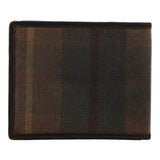 Billetera Canvas Engasado Inglés Y Cuero Hombre Uk Windsor Wallet Café Rockford