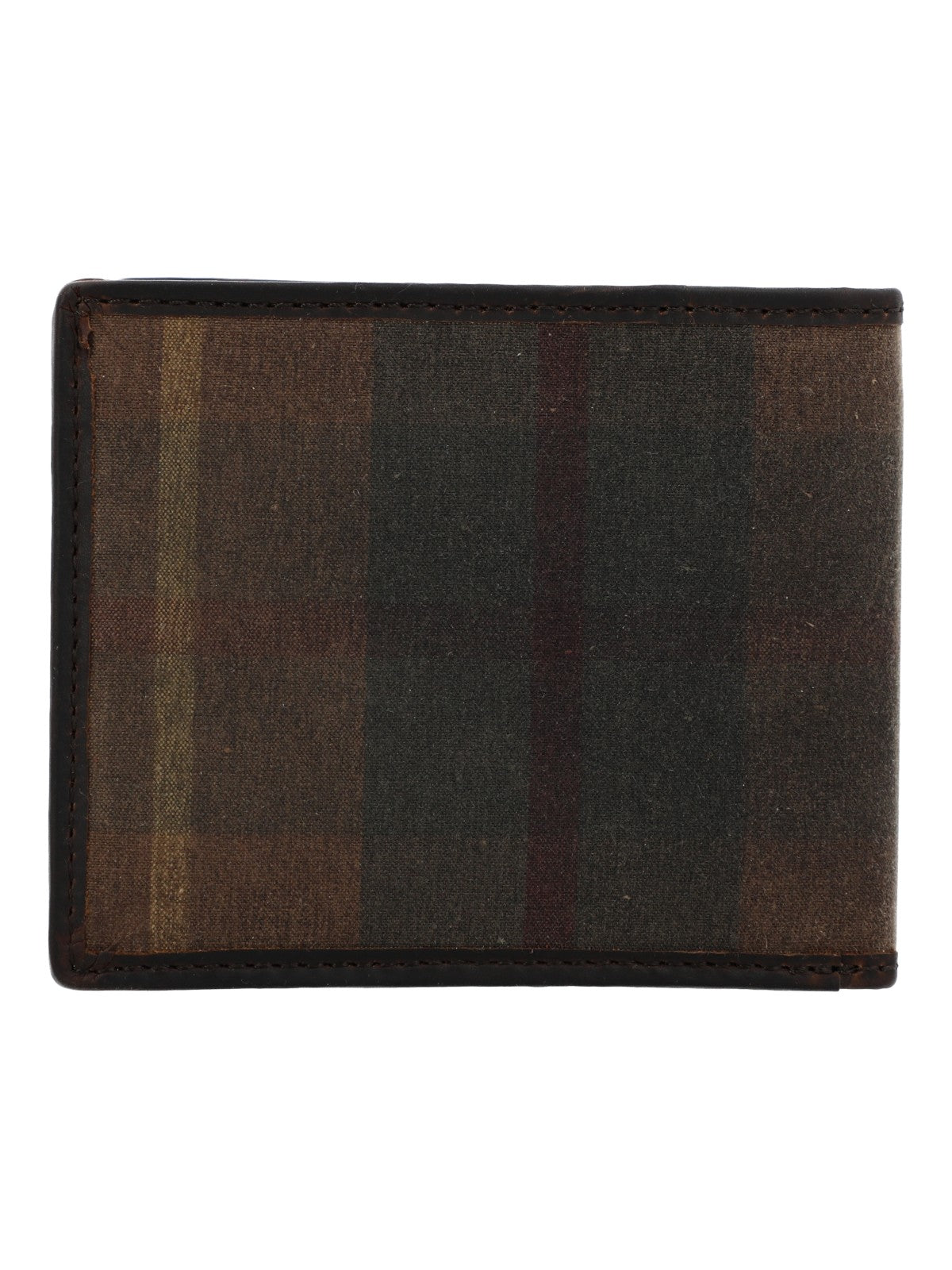 Billetera Canvas Engasado Inglés Y Cuero Hombre Uk Windsor Wallet Café Rockford