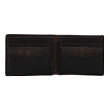 Billetera Canvas Engasado Inglés Y Cuero Hombre Uk Windsor Wallet Café Rockford