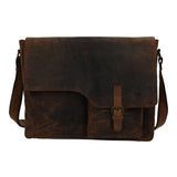 Maletin Cuero Hombre Oh Leclerc Bag Café Rockford