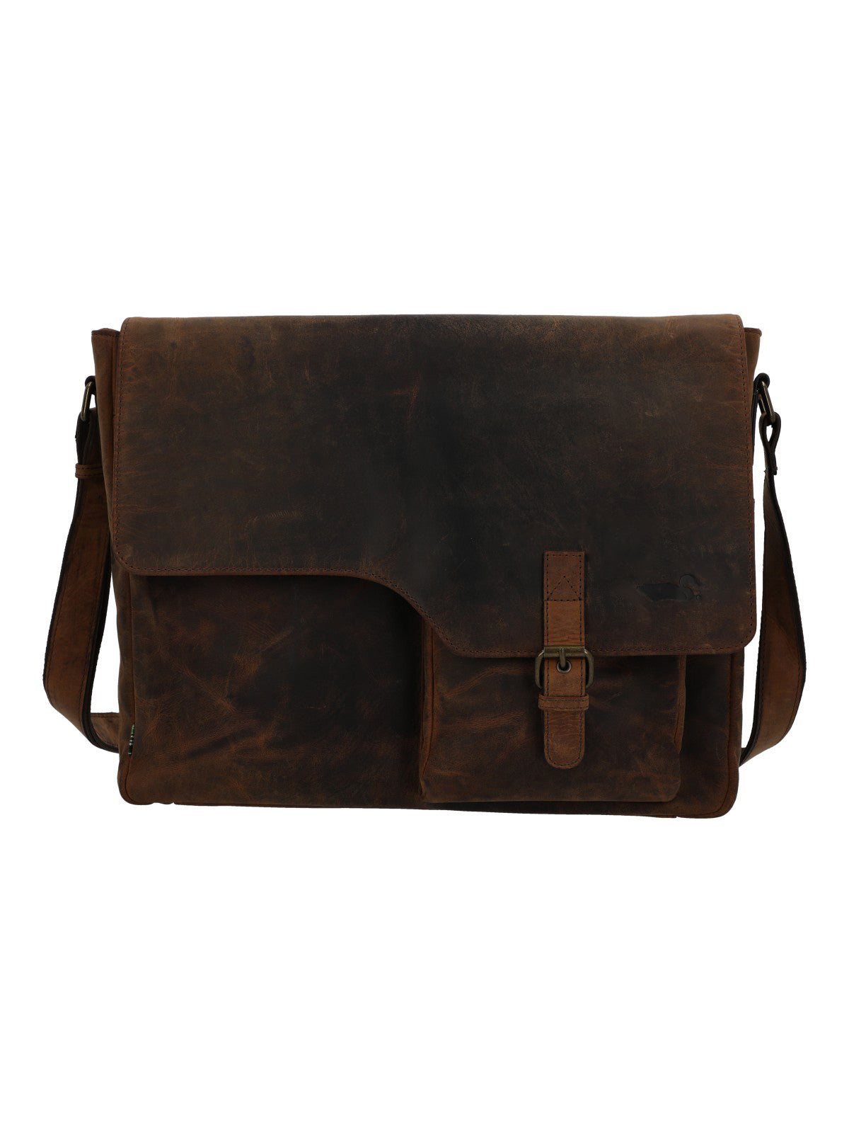 Maletin Cuero Hombre Oh Leclerc Bag Café Rockford