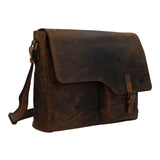 Maletin Cuero Hombre Oh Leclerc Bag Café Rockford