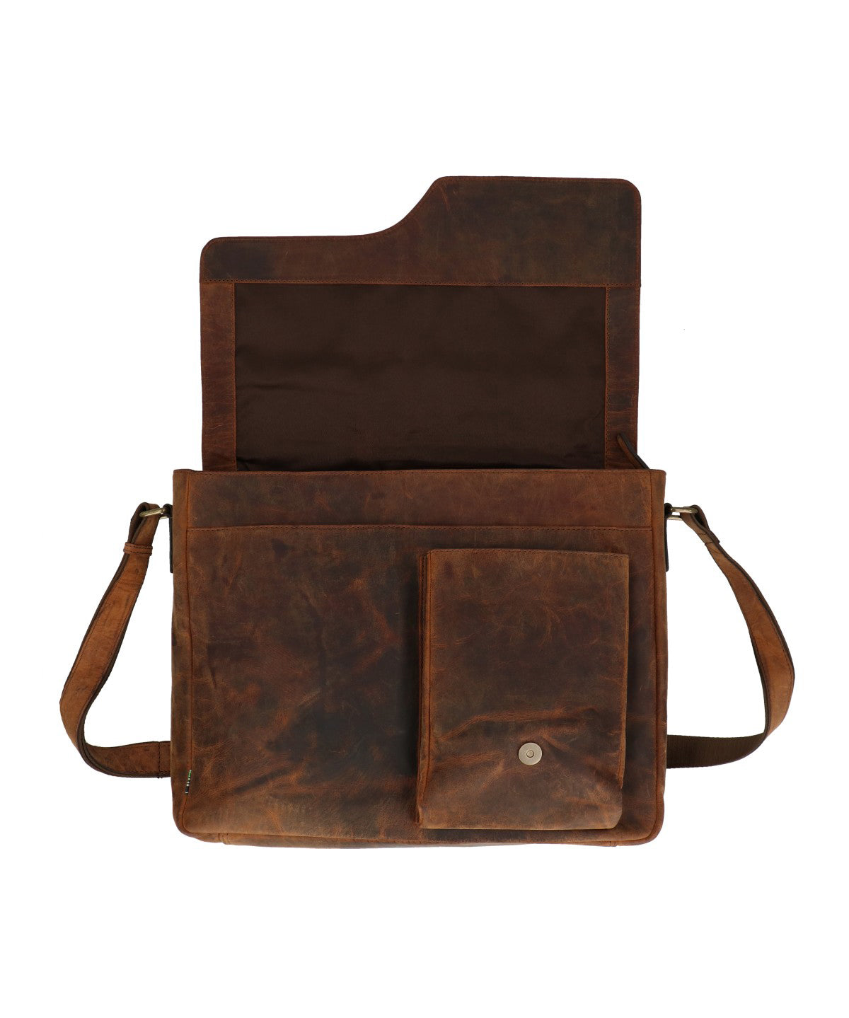 Maletin Cuero Hombre Oh Leclerc Bag Café Rockford