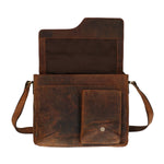 Maletin Cuero Hombre Oh Leclerc Bag Café Rockford