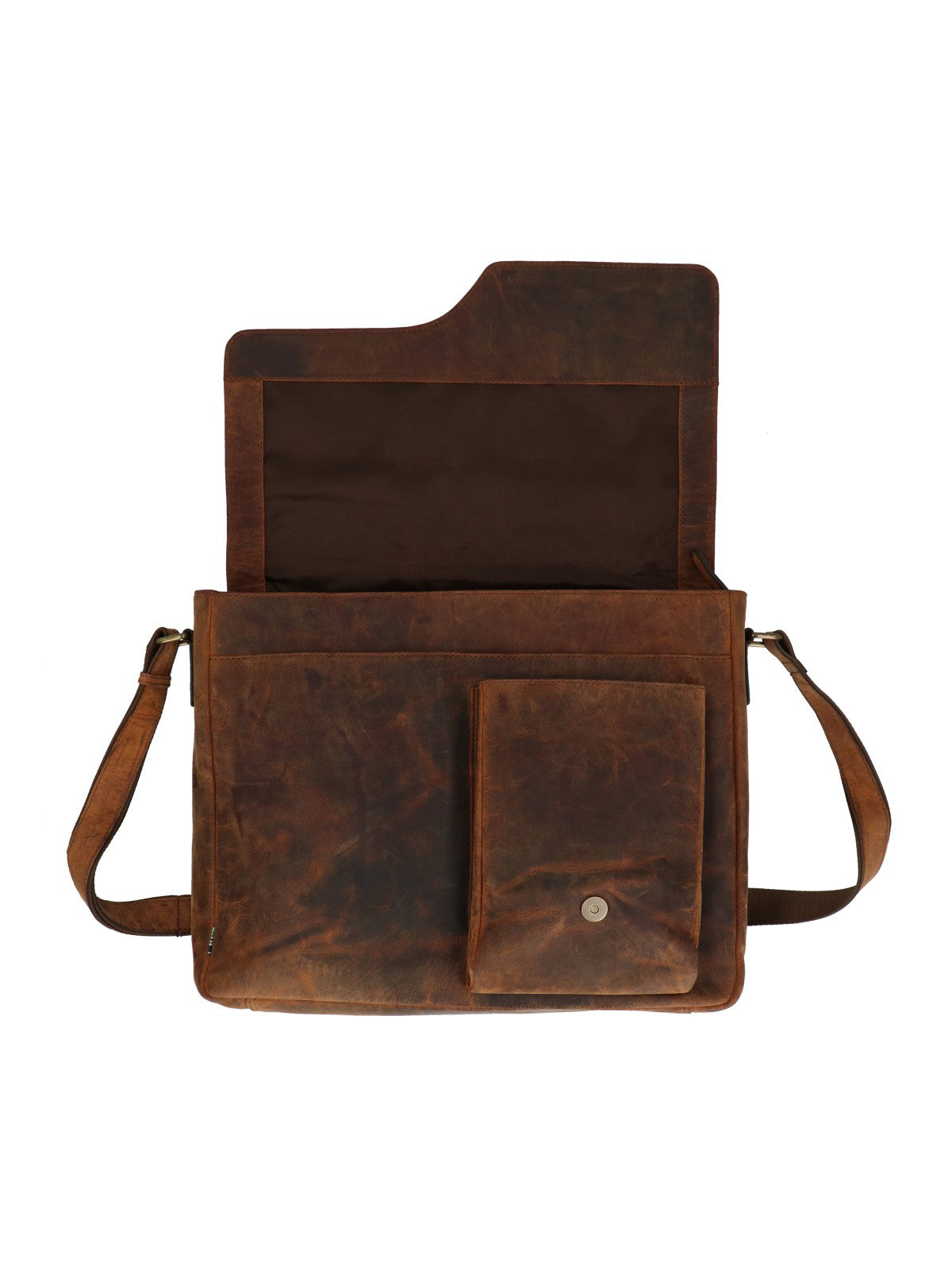 Maletin Cuero Hombre Oh Leclerc Bag Café Rockford