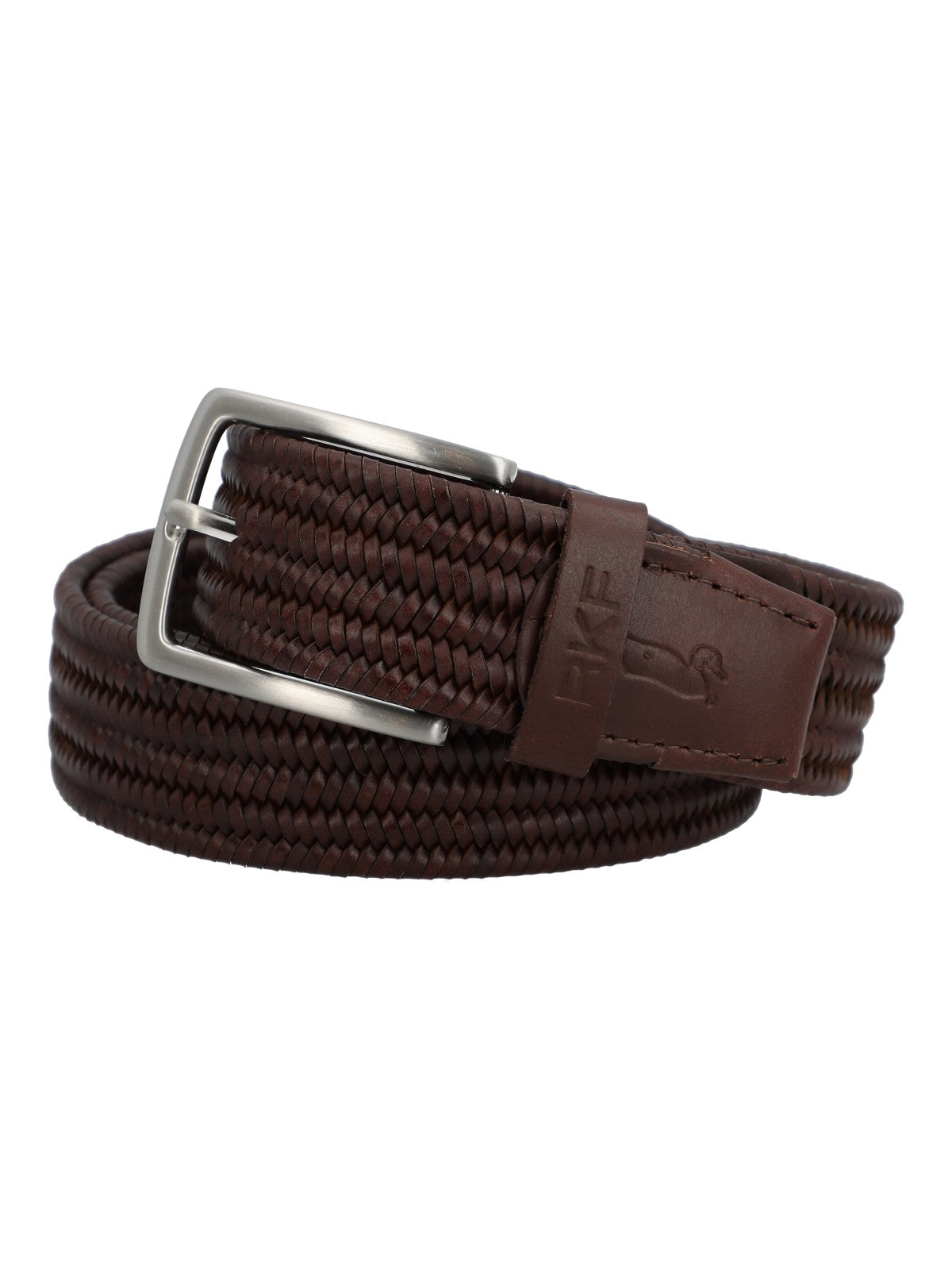 Cinturon Cuero /Elastano Hombre Rf Travis Café Rockford