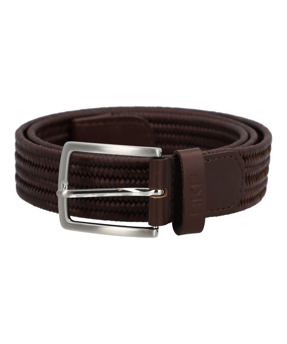 Cinturon Cuero /Elastano Hombre Rf Travis Café Rockford