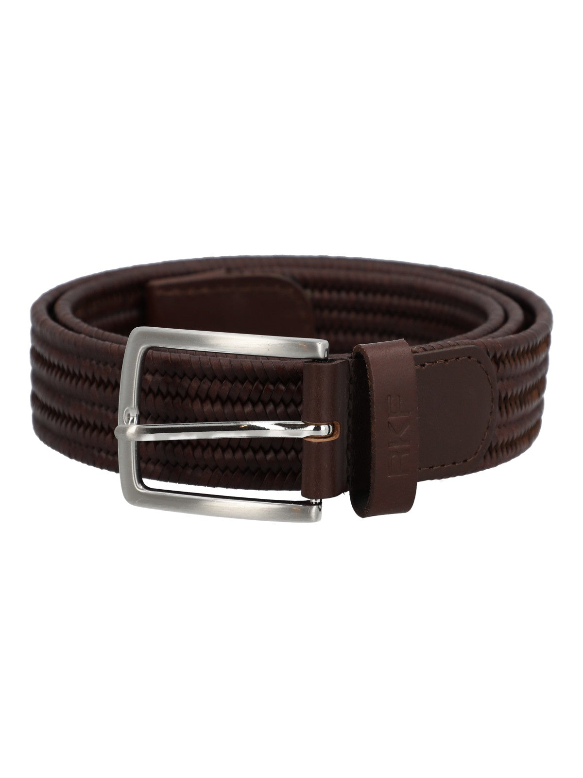 Cinturon Cuero /Elastano Hombre Rf Travis Café Rockford