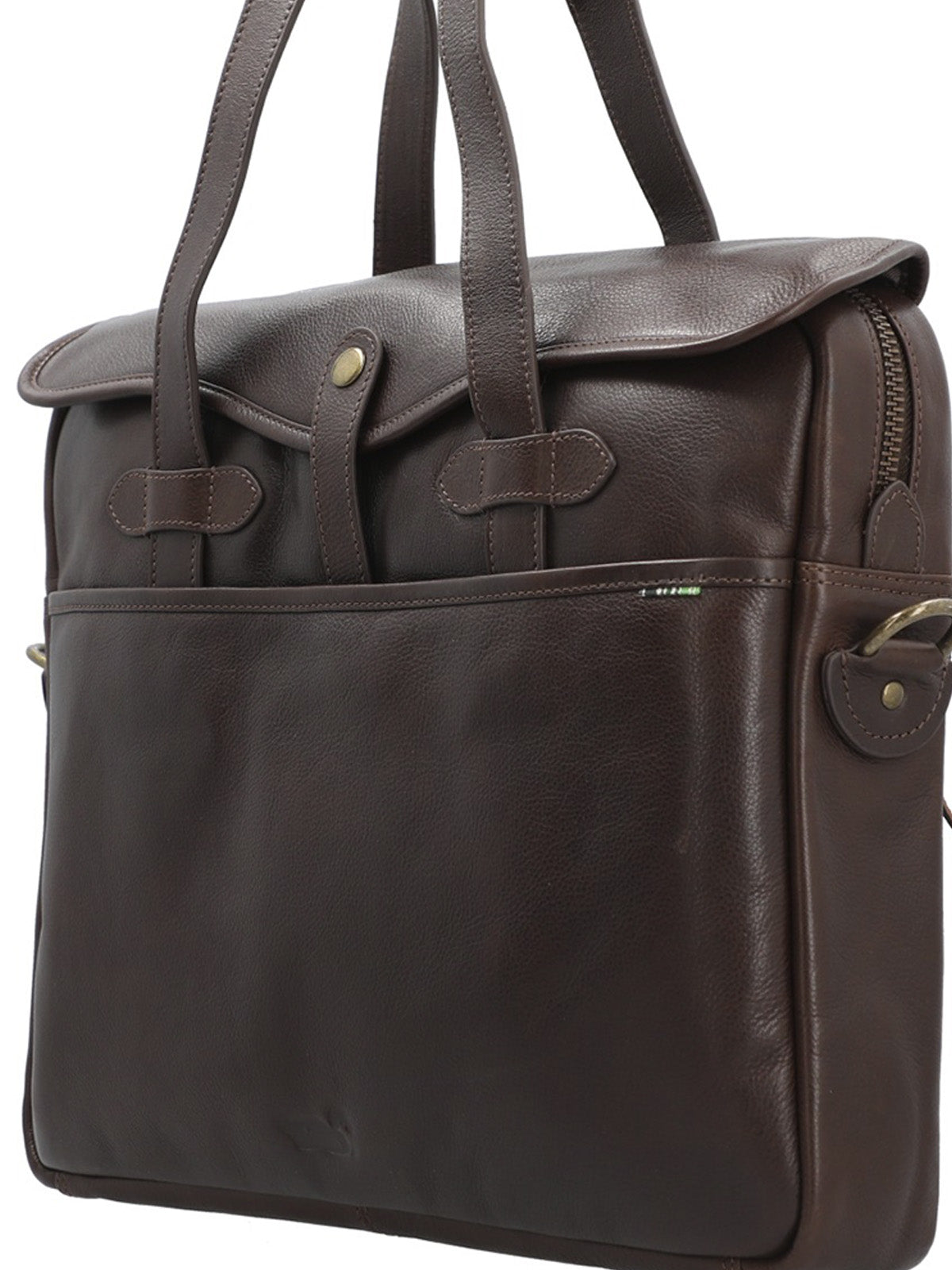 Maletín Cuero Hombre Sd Swartz Bag Café Rockford