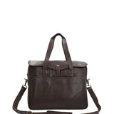 Maletín Cuero Hombre Sd Swartz Bag Café Rockford