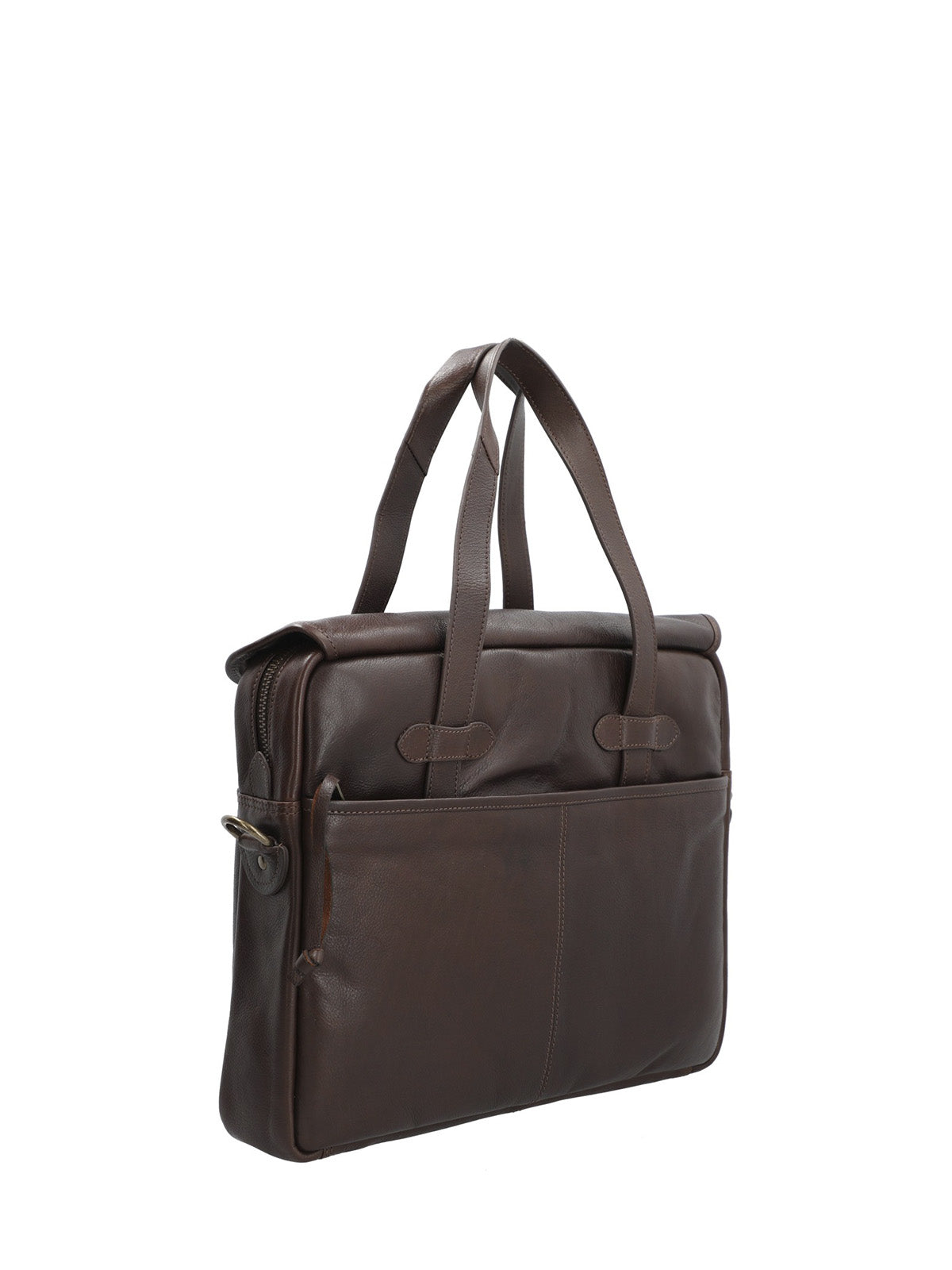 Maletín Cuero Hombre Sd Swartz Bag Café Rockford