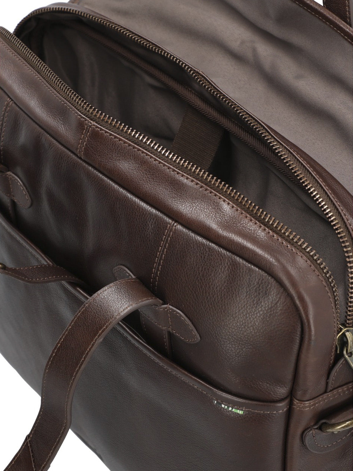 Maletín Cuero Hombre Sd Swartz Bag Café Rockford