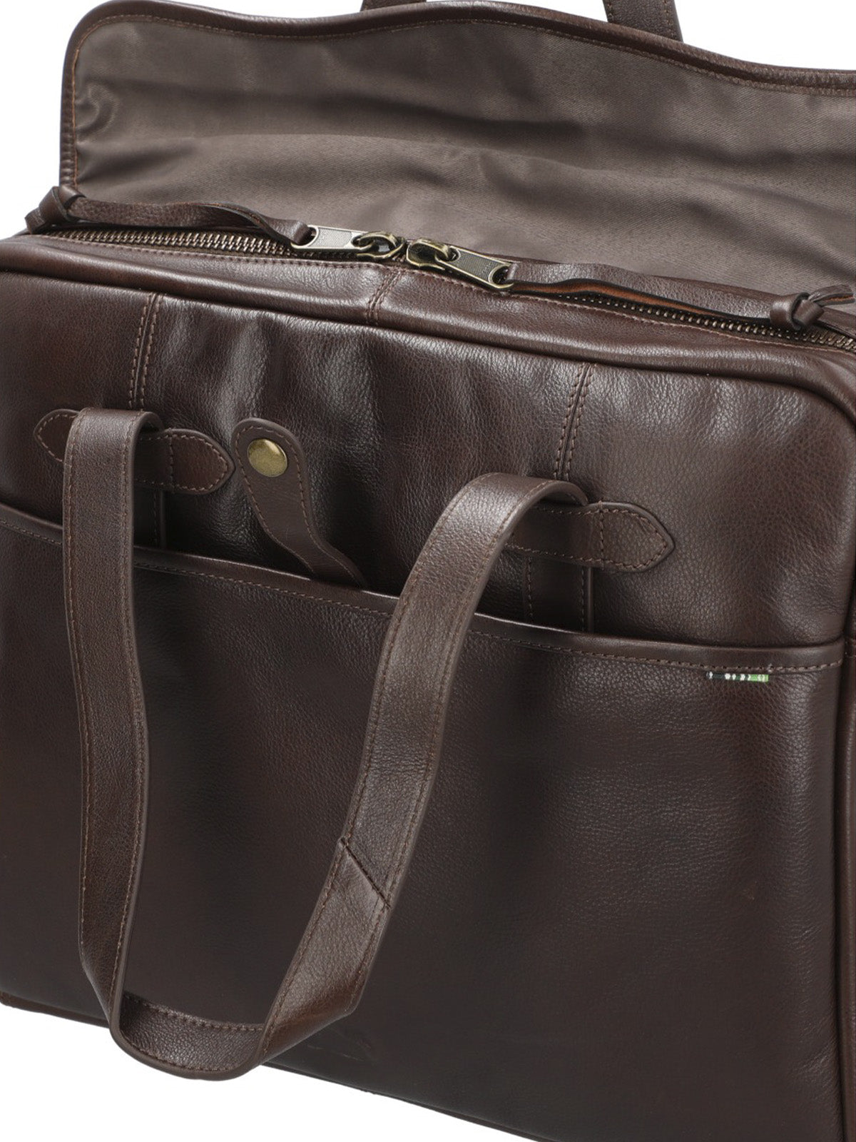 Maletín Cuero Hombre Sd Swartz Bag Café Rockford