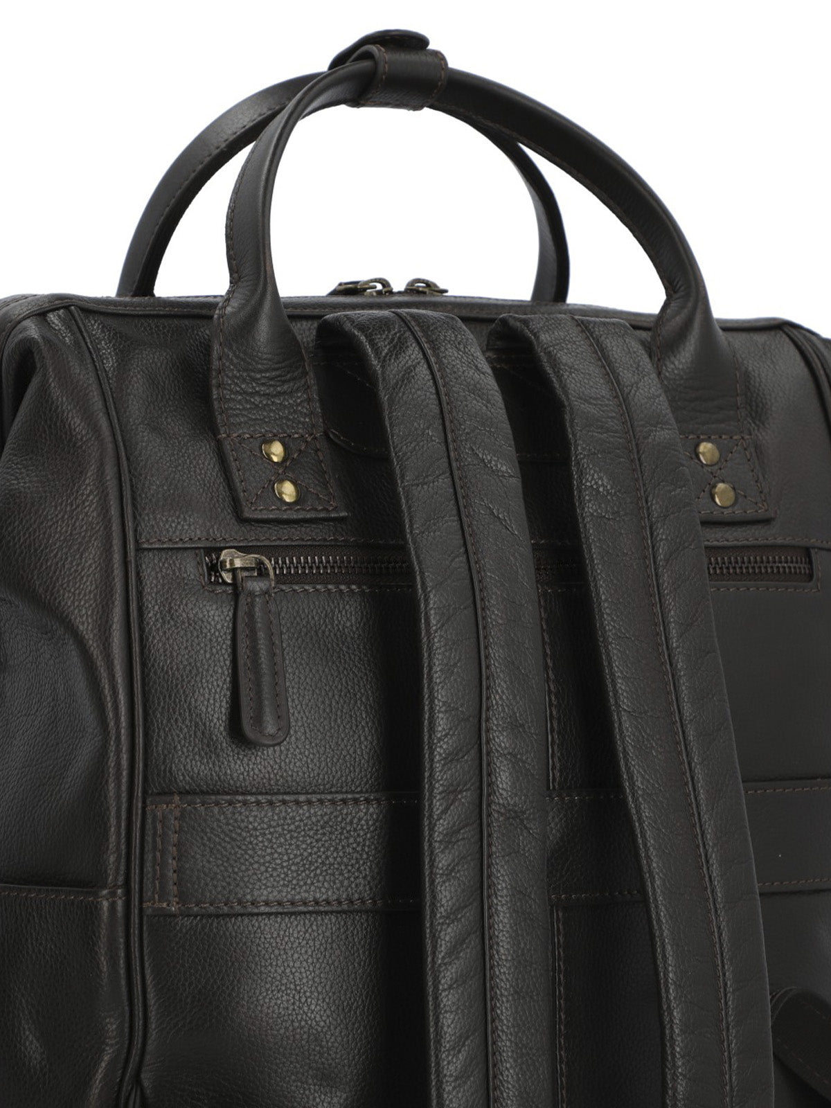 Mochila Cuero Hombre Np Spencer Back Café Rockford