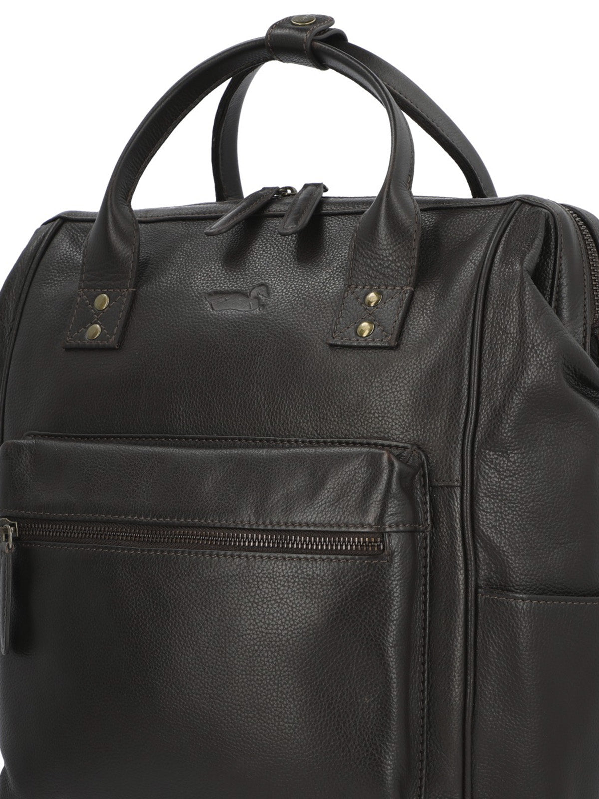 Mochila Cuero Hombre Np Spencer Back Café Rockford