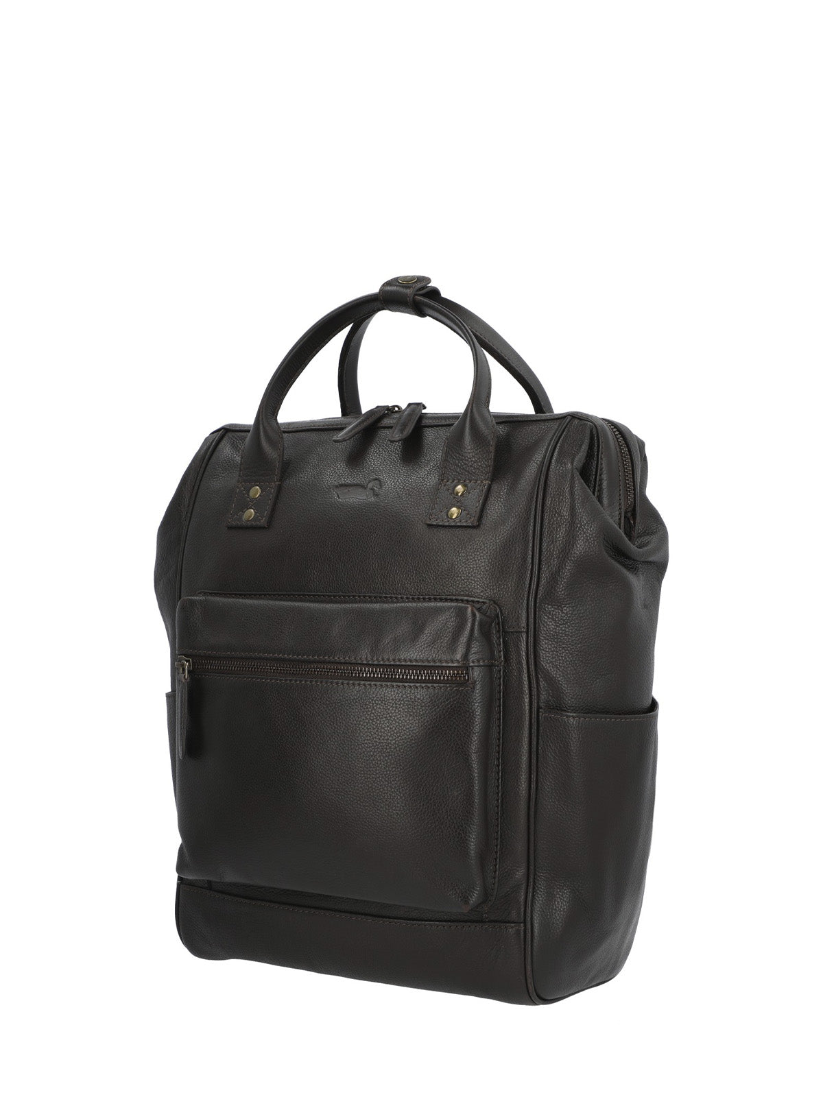 Mochila Cuero Hombre Np Spencer Back Café Rockford