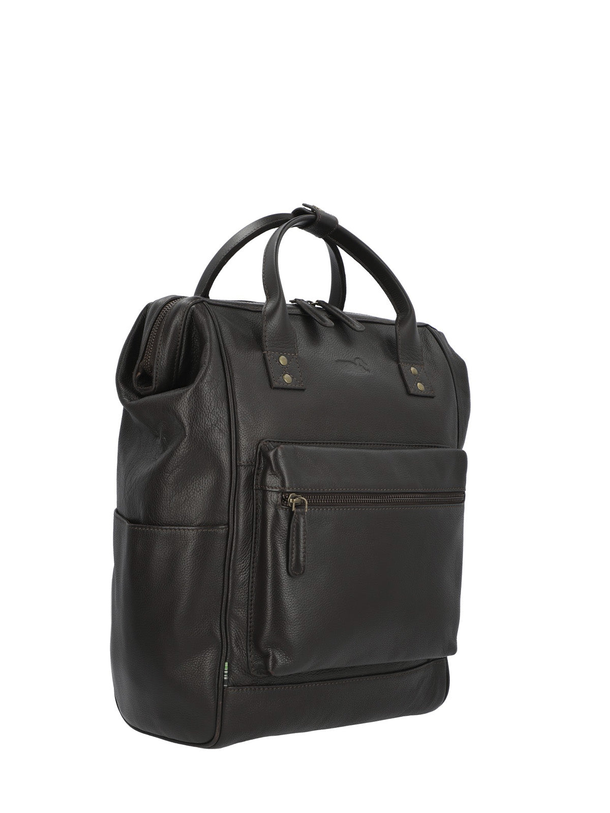 Mochila Cuero Hombre Np Spencer Back Café Rockford