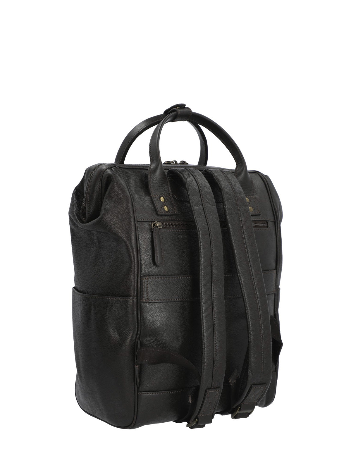 Mochila Cuero Hombre Np Spencer Back Café Rockford