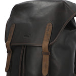 Mochila Cuero Hombre Tc Steven Back Café Rockford