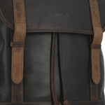 Mochila Cuero Hombre Tc Steven Back Café Rockford