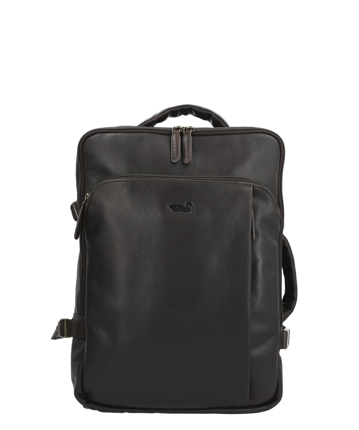 Mochila Cuero Hombre Tc Stanley Back Café Rockford
