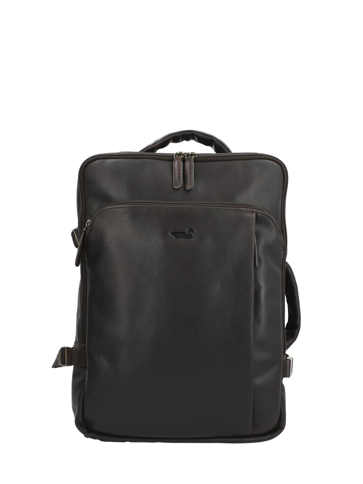 Mochila Cuero Hombre Tc Stanley Back Café Rockford