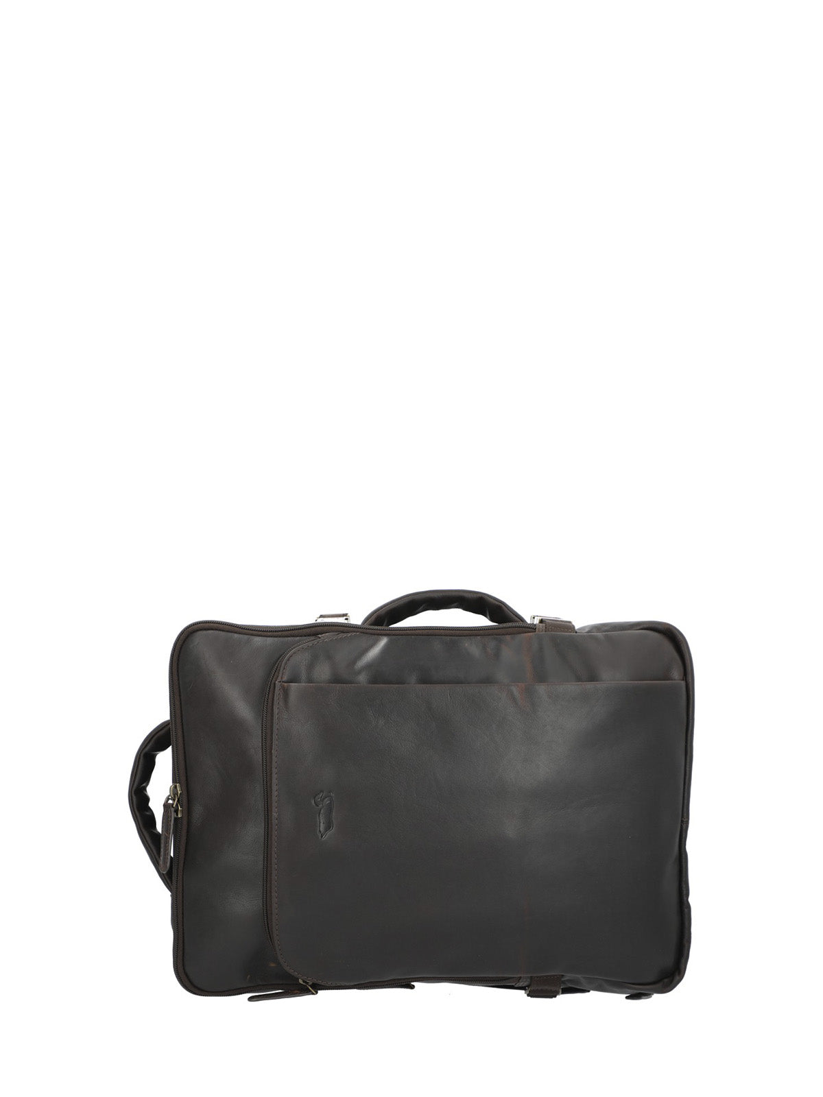 Mochila Cuero Hombre Tc Stanley Back Café Rockford