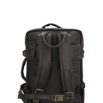 Mochila Cuero Hombre Tc Stanley Back Café Rockford