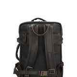 Mochila Cuero Hombre Tc Stanley Back Café Rockford