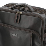 Mochila Cuero Hombre Tc Stanley Back Café Rockford