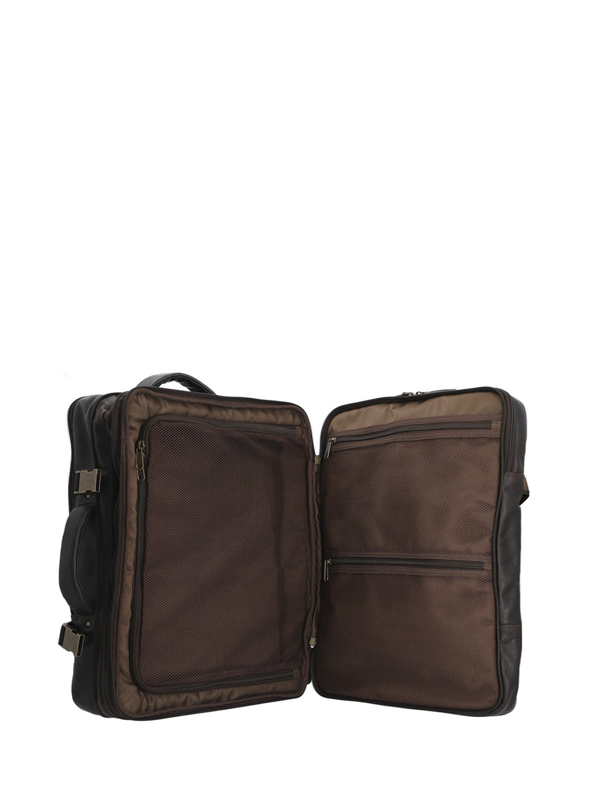 Mochila Cuero Hombre Tc Stanley Back Café Rockford