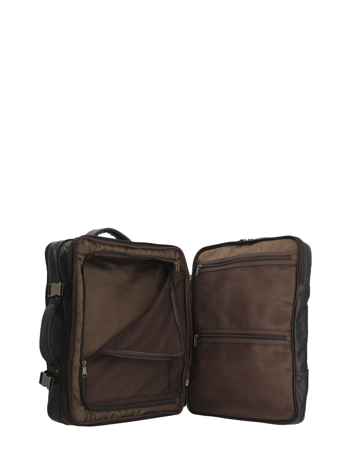 Mochila Cuero Hombre Tc Stanley Back Café Rockford