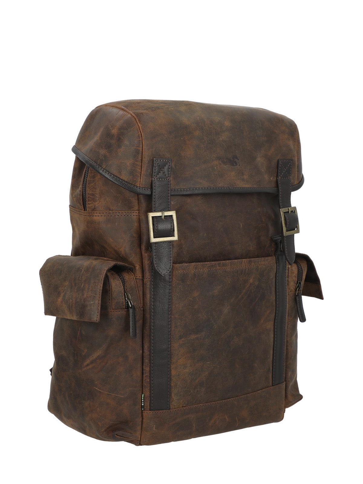 Mochila Cuero Hombre Oh Stephen Back Café Rockford