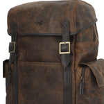 Mochila Cuero Hombre Oh Stephen Back Café Rockford