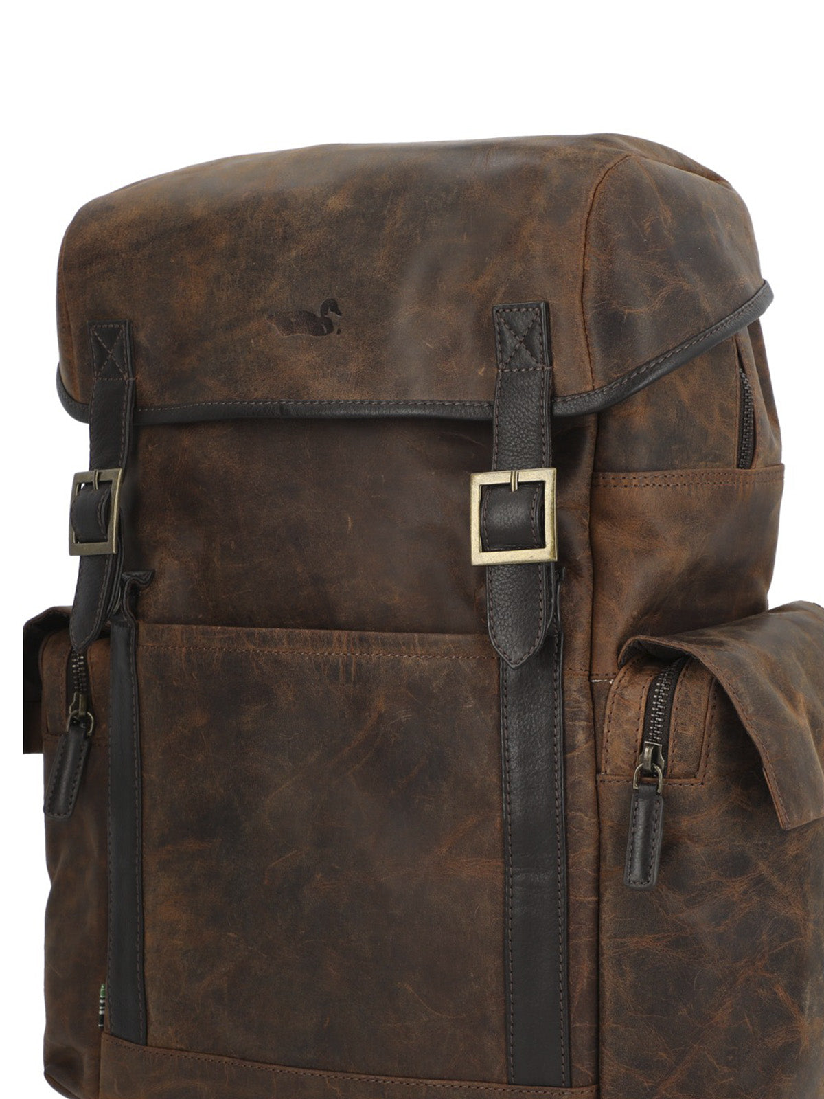Mochila Cuero Hombre Oh Stephen Back Café Rockford
