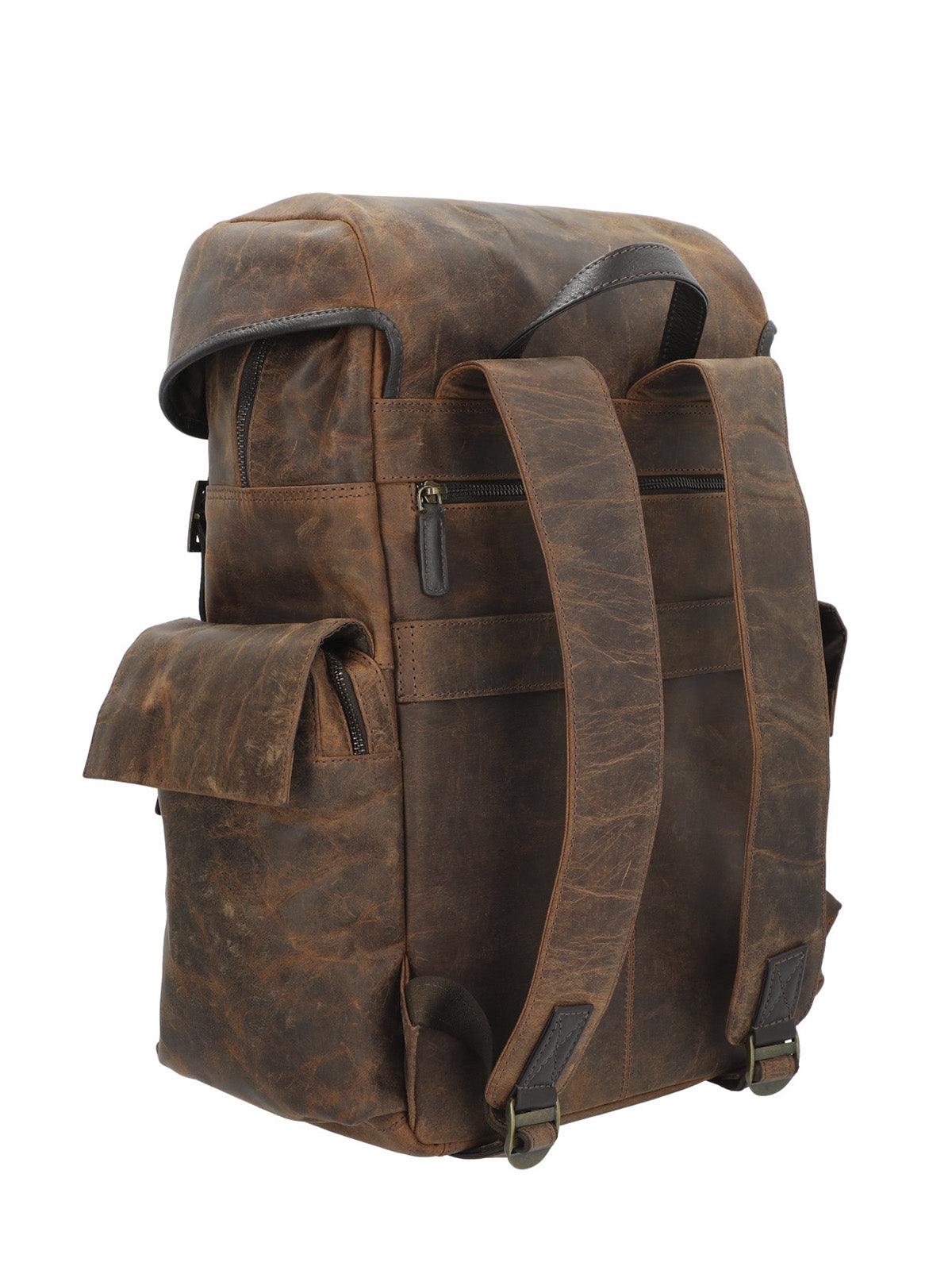 Mochila Cuero Hombre Oh Stephen Back Café Rockford