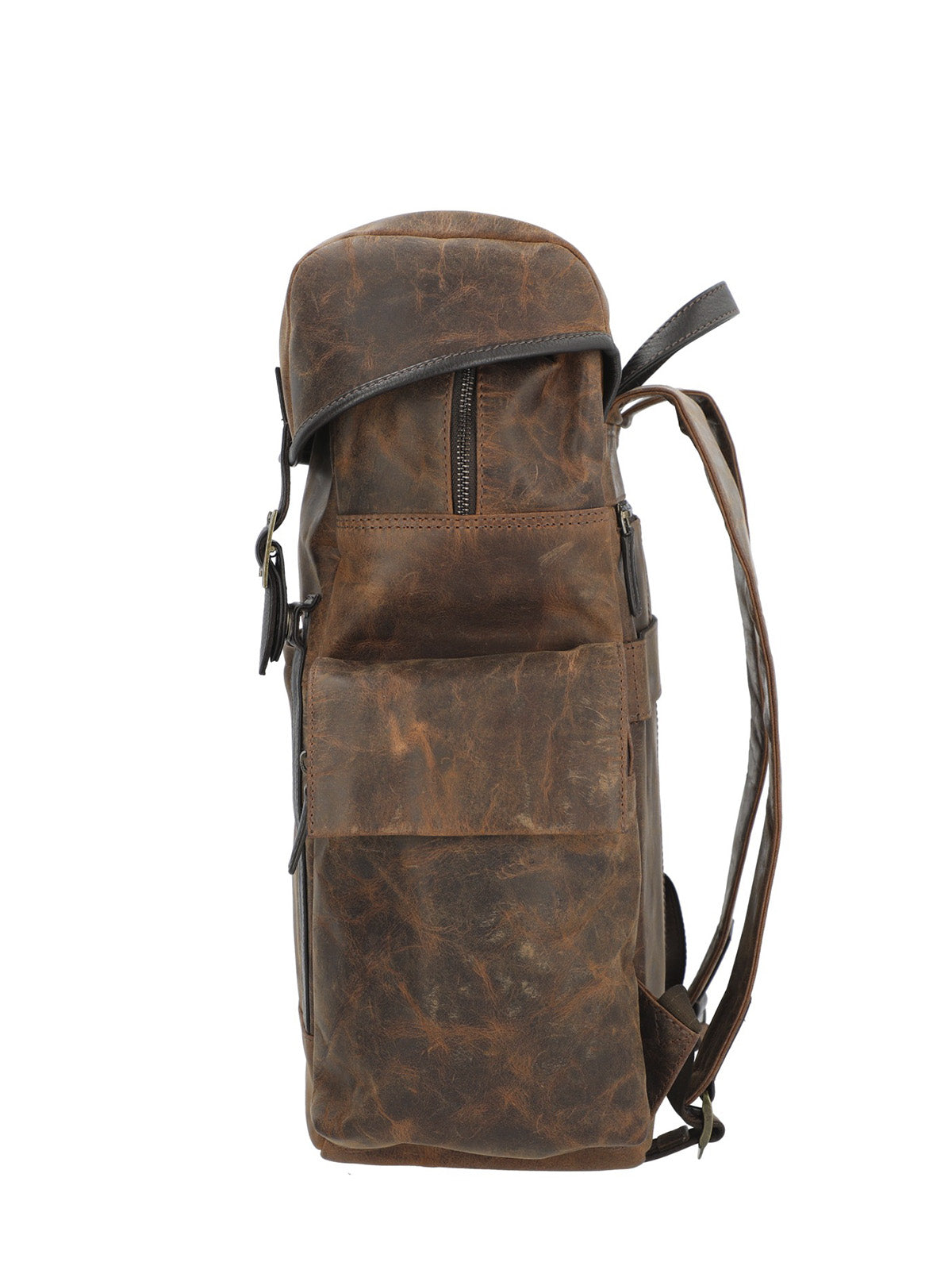 Mochila Cuero Hombre Oh Stephen Back Café Rockford