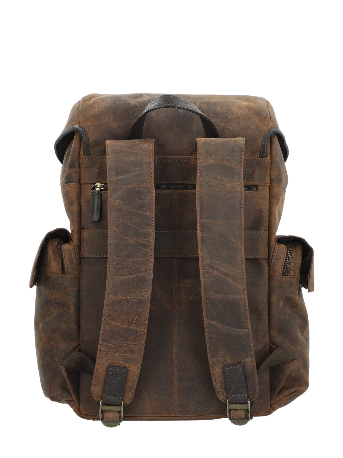Mochila Cuero Hombre Oh Stephen Back Café Rockford