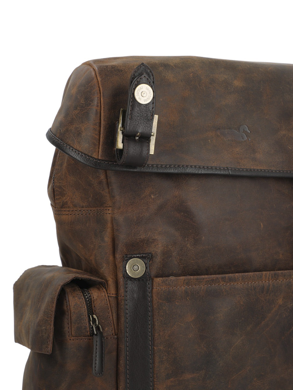 Mochila Cuero Hombre Oh Stephen Back Café Rockford