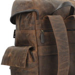 Mochila Cuero Hombre Oh Stephen Back Café Rockford