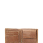 Billetera Cuero Hombre Fd Steven Coin Tan Rockford